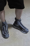 11 BY Boris Bidjan Saberi High-top sneakers, full collection: Extremely comfortable, flexible, slightly platform sole, Made in Germany, BAMBA2-HUILAN, Gray-Blue, P1122